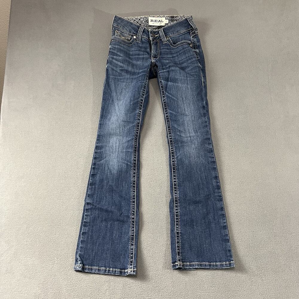 Ariat Jeans Womens 25s Blue Liliana Bootcut Mid Rise Western Rodeo Cowgirl